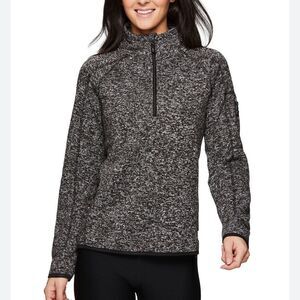 Avalanche 1/4 Zip Knit Pullover Sweatshirt Grey Women’s Small
